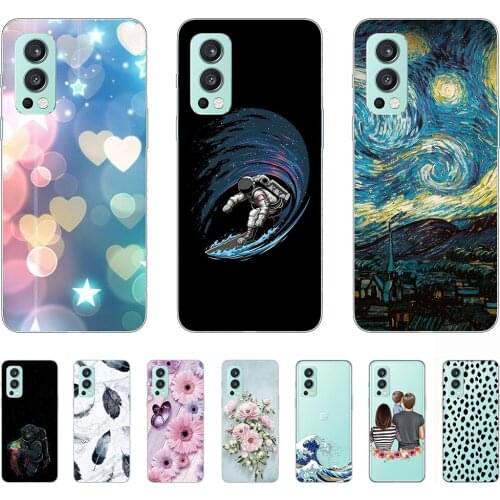For OnePlus Nord 2 5G Silicon Case Luxury Transparent Shell Phone Case Soft Tpu 6.43inch Shockproof Fundas Coque Etui Bumper