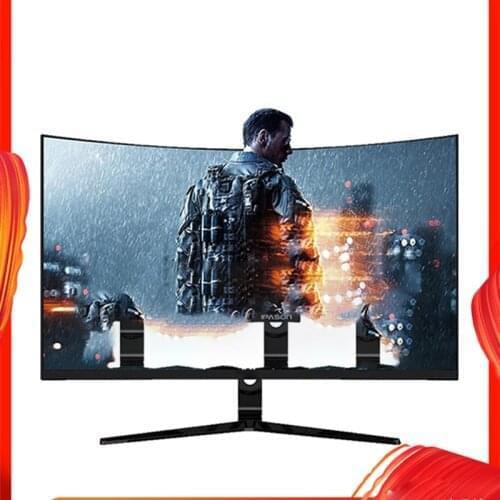 144hz 24 Inch 4K Curved Gaming Monitor For Pc Game Competition 4K 144hz 24" LCD Computer Display Pc Screen HDMI Display