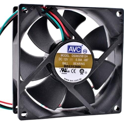 Brand new original DS08025B12H 8cm 80mm fan 8025 DC12V 0.30A Ball high air volume computer chassis CPU power cooling fan