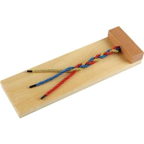 Braiding Board Montessori Life Practical Toy Basic Skill Exercises Montessori Materials for IC 0~3Years Kids