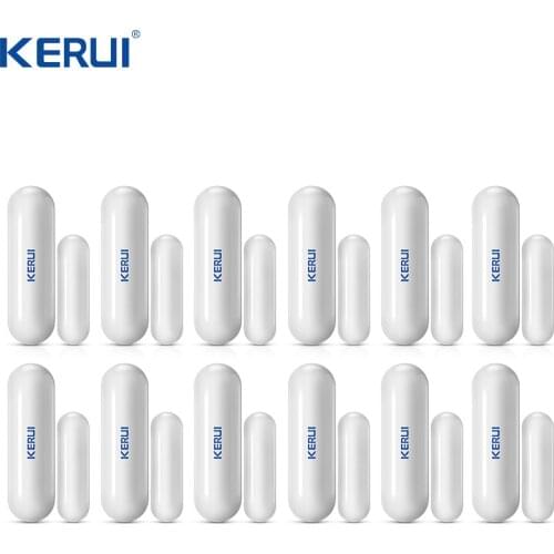 Wholesales 12pcs D026 Kerui Wireless Door window Gap Sensor Anti-tamper For Wifi GSM Alarm System Alarm Accessory Illegal Arm