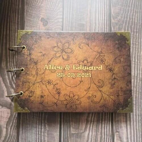 Personalized DIY Scrapbook Photo Album Vintage with Scrapbooking Kits