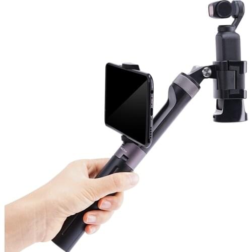 PGYTECH For Gopro Hero 9 DJI Osmo Pocket 2 Osmo Mobile 4 Osmo Action Camera Hand Grip Tripod Extension Pole for Gopro9 Xiaomi Yi