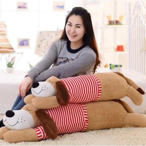 Dog Shape 2 Size 68cm 88cm Pillow PP Cotton Filler Funny Creative Home Toy Doll Cervical Bedroom Pillow Embrace Sleeping Pillow