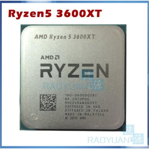 AMD Ryzen 5 3600XT R5 3600XT 3.8 GHz Six-Core Twelve-Thread CPU Processor 7NM 95W L3=32M 100-000000281 Socket AM4