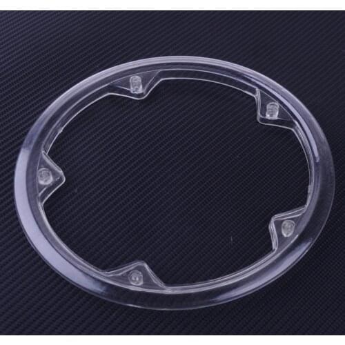 Clear 5 Holes Plastic Road Bike Crankset Cap Protect Chain Wheel Cover Guard Accessories
