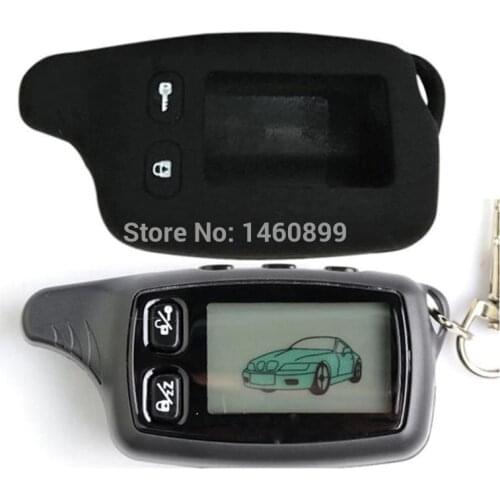 TW9030 LCD Remote Control Key + Silicone Case for Russia TW 9030 9020 two way car alarm Tomahawk TW-9030 TW-9020 TW9020 Keychain