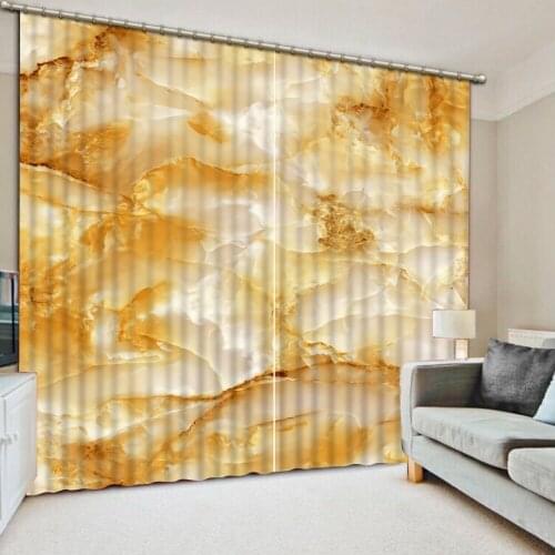 3D Window Curtain Dinosaur print Luxury Blackout For Living Room marble curtains