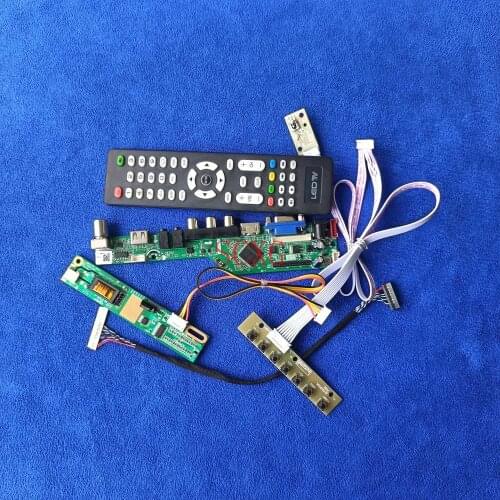 HDMI-compatible USB AV VGA Analog Signal 1024*600 Kit For CLAA102NA01CW/CLAA102NA32CW Monitor controller board LVDS 30 Pin 1CCFL