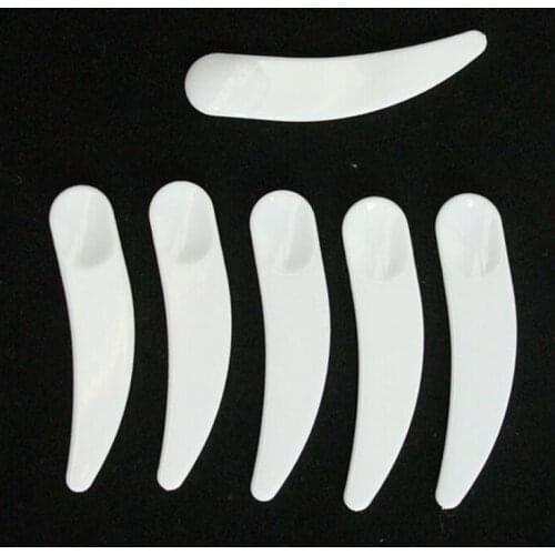 10pcs Mini Cosmetic Spatula Scoop White Plastic Spoon Facial Mask stick Disposable Makeup Maquillage Tools Equipment Face Beauty
