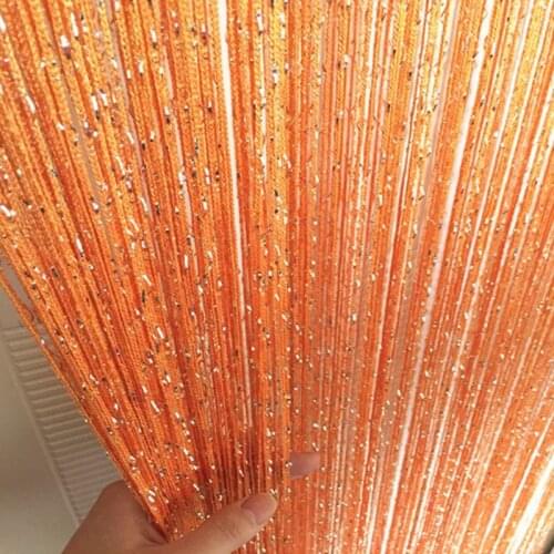 2M*1M Colorful Curtains Luxury Crystal Curtain Flash Line Shiny Tassel String Door Curtain Window Room Divider rideaux cortinas