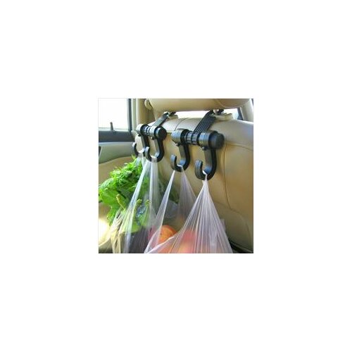 2pcs/lot black Car back seat both hook, automotive supplies,Hanger Daily Grocery Shopping bag Holder