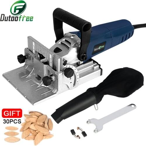 220V 900W Woodworking Tenoning Machine Wood Biscuit Joiner Electric Tool Wooden Slotting Machine For Docking Board EU Plug