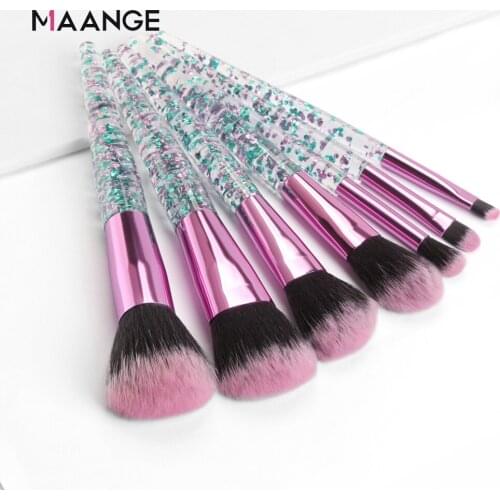4-20Pcs Colorful Makeup Brushes Set Crystal handle Foundation Powder Concealer Eyeshadow Beauty Make Up Brush pincel maquiagem