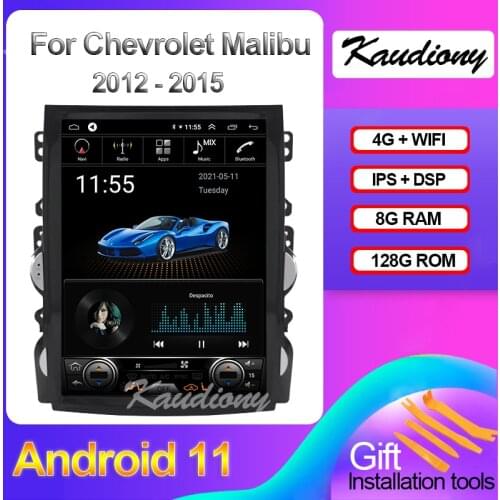 Kaudiony 10.4" Android 10.0 For Chevrolet Malibu Car Radio Automotivo DVD Multimedia Player Auto GPS Navigation DSP 4G 2012-2015