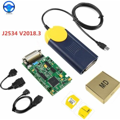 V2018 Multi-di@g OBD2 Scanner Multi-diag J2534 Access Pass-Thru OBD2 Device Multi-Diag Auto Diagnostic Tool free shipping
