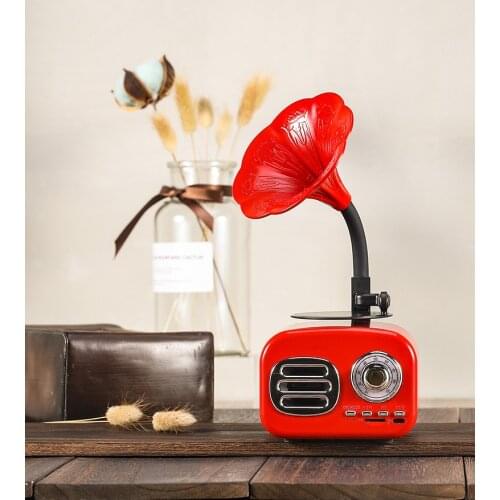 Wireless Loudspeaker Retro Wood Portable Mini Bluetooth Speaker Sound System TF FM Radio Music Subwoofer