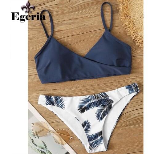 Bikini Women Swimwear Floral Random Print Bikini Set Push-Up Bikinis Sexy Biquini Swim Suit Female Beachwear Swimming