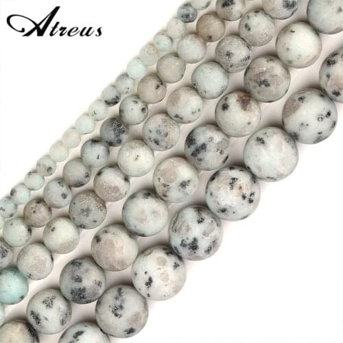 Tianshan Orchid 4-12mm Matte Fashion Atreus New Natural Stone Round Beads For Jewelry Making Suitable For Men Or Women