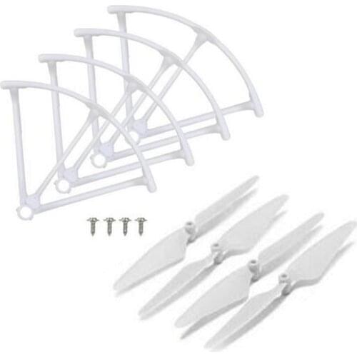 Hubsan X4 H502S H502E Quadcopter RC Drone Spare Parts 4pcs Propeller Blade + 4pcs Propeller Protector set