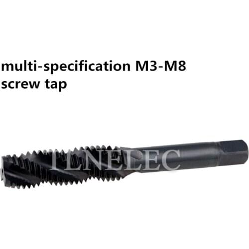 M3-M8 Multi-specification Nitriding Recombination Screw Tap Set Combination Thread Tapping Spiral Tap Screw Machine Special Tap