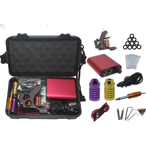 2014 Kit Tattoo Complete Machine with Best Quality Permanent Makeup Machine For Tattoo Equipment Cheap Blue Tattoo Machines