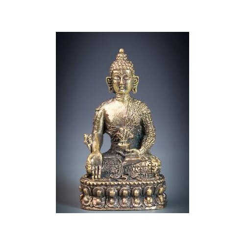 The Medicine Buddha small Buddha Nepal Handmade Brass ornaments boutique Tibetan Tantric