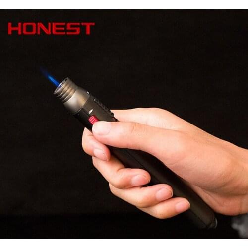 2021 New Hot-Selling Style Creative Switchable Dual Flame Torch Torch Torch Cigarette Tool Jet Blue Flame/Open Flame Gas Light