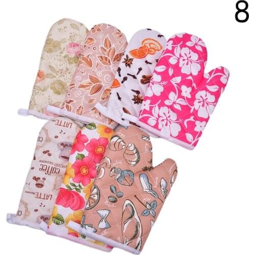 1Pcs Microwave Oven Glove Kitchen Tool Mitten Terylene Insulated Heatproof Resistant Non-slip Baking Gloves Thickening