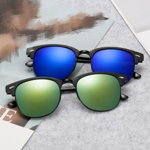 Retro Oversized Frame Classic Women Sunglasses Fashion Round Men Anti-Reflective Sun Glasses Classic Brand Design Uv400