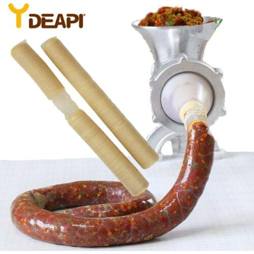 YDEAPI Sausage Packaging Tools 14m*36mm Sausage Tube Casing for Sausage Maker Machine Hot Dog Cooking Tools edible Casings