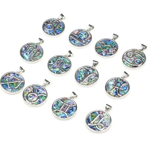 1pcs Natural Abalone Shell Pendant Charm for DIY Necklace Earrings Jewelry Making Women Accessory Gift Size 32x32mm