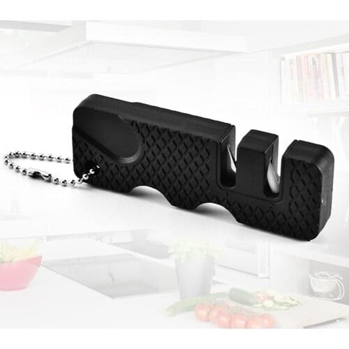 1Pcs Portable Sharpening Tool Multi-functional Outdoor Multi-functional Ceramic Steel Sharpener Portable Sharpener Tungsten V5M4