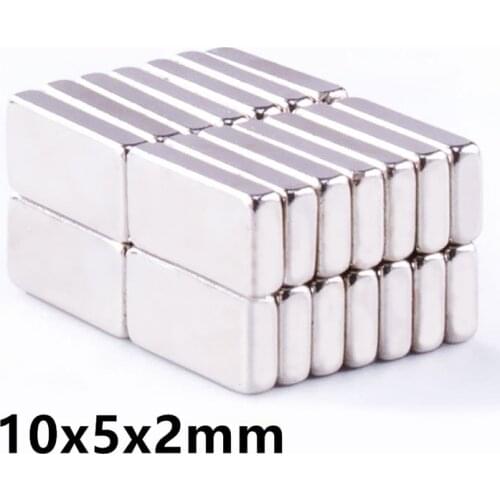 10 20 50PCS 10x5x2mm Magnet Square Magnet Strong Magnet Rare Earth Neodymium Magnet