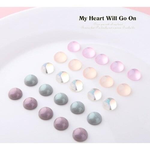 10pcs Pendant Half Pill Patch Pattern Square Earrings for Women Diy Jewelry Accessories Translucent Resin Hot-sales Vintage