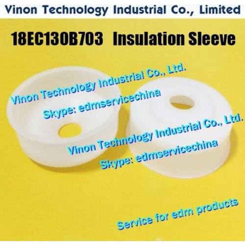 2pcs) 18EC130B703 edm Insulation Sleeve. EDM Spare Parts Water Nozzle Cover 18EC.130B.703 for Makino DUO43, DUO64 NOZZLE