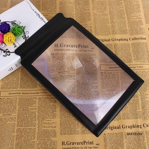 A4 Lenses Sheet Magnifier Magnifying Glass Book Reading Lens Page Magnification Aid Fresnel Lentes Magnifier Glass Lamp for Read