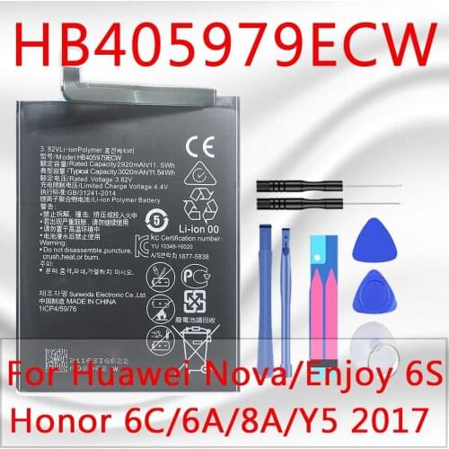 Battery for Huawei Nova 2 3 4 5i 3i 2i 4e 3e Plus Lite/Y5 Y6 Y7 Y9 Ii Pro Prime 2017 2018 2019/G6 G7 G8 G9 G10 G8X/G Play Mini