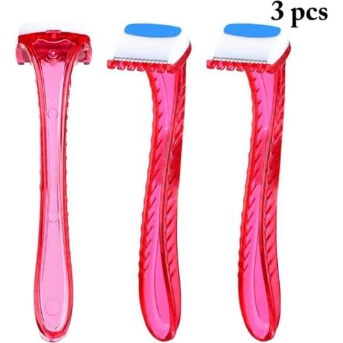 3PCS/1Set Female Body Trimming Shaver Women Razor Professional Smooth Portable Safety Shaving Razor Manual Razor