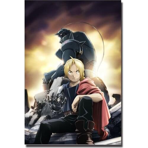 Fullmetal Alchemist Japan Anime Poster Edward Alphonse Winry Roy Von Art Prints Silk Canvas For Wall Pictures Room Decoration-1