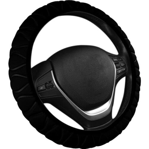 Car Steering Wheel Cover Braided Wheel Handle Ice Silk Set Sponge Car Protector Universal Inner Ring Steering Wheel Cover Car In