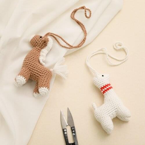 Baby Hanging Bed Bell Toy Cartoon Alpaca Plush Toy Hand Bell Multifunctional Plush Toy Stroller Mobile Gifts Boy Girl