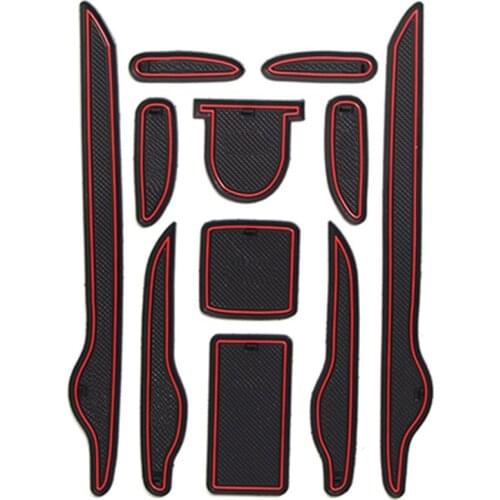 For Great Wall Voleex C30 2010 2011 2012 2013 2014 2015 2016 Anti-Slip Gate Slot Mat Rubber Coaster Accessories Car Stickers