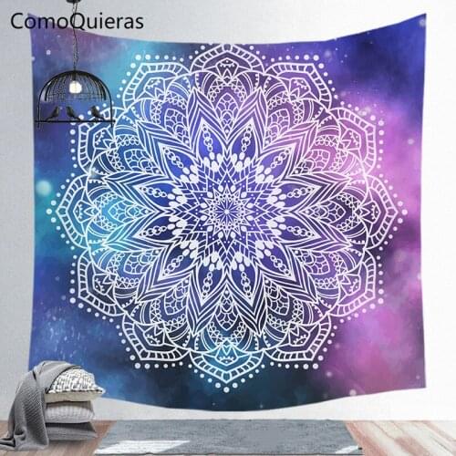 Home Decor Tapestry Bohemian Indian Wallcloth Mandala Round Blanket Decorative Cloth Background Cloth Bedside Tapestry
