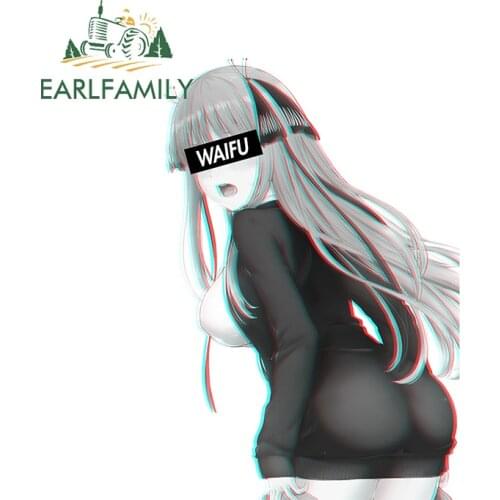 EARLFAMILY 13cm x 8.8cm for Nino Nakano Waifu JDM Car Stickers Anime Decal Car Refrigerators Funny RV Camper Vinyl Material