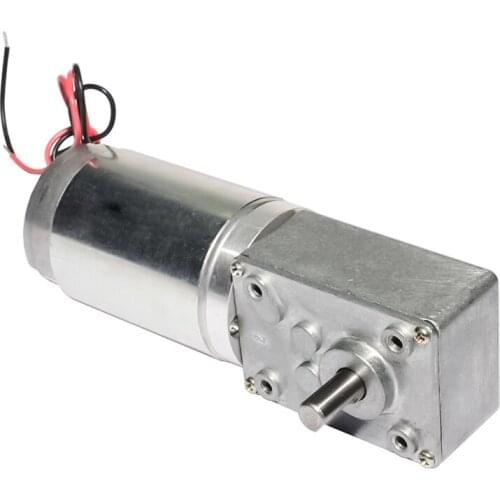 DC Gear Motor 12V 24V 3-160rpm Worm Reducer Geared Electric Motor With Reduction Gearbox For DIY Metal Gear Box Worm Gear Motor