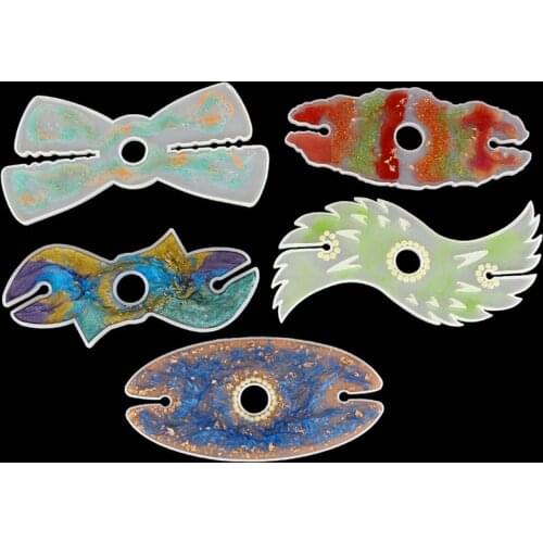 1pcs DIY Wine Glass Coaster Resin Epoxy Mold Tea Coaster Resin Molds Silicone Glass Tea Coasters Epoxy Mould For Family Party