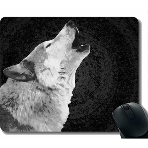 Gaming Mouse Mat,Wolf warrior Mousepad Nonslip Rubber Backing