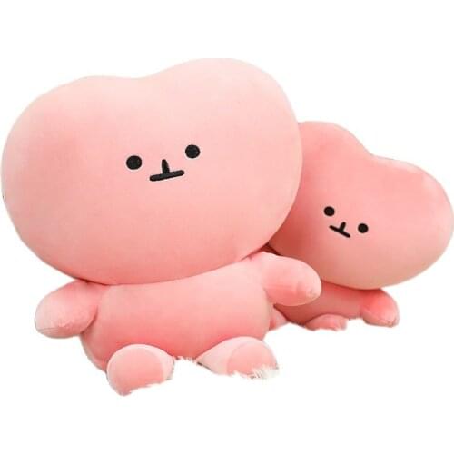 Korea TV Program PInk Heart Cuddly Toy Stuffed Pink Heart Valentines Day Present For Girlfriend Confession Gift For Her