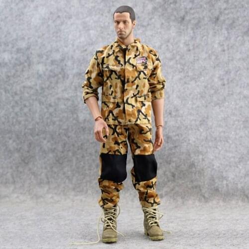 1/6 Scale male Camouflage combat clothing Model Boy Mountaineering suit uniforms Clothes Pants F12"Fashionable doll Body Accesso